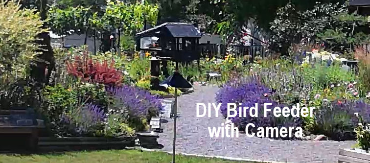DIY bird feeder with camera and install banner