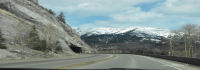 road through the mountain BC  Canada