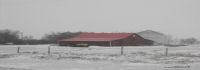 winter in canada - barn