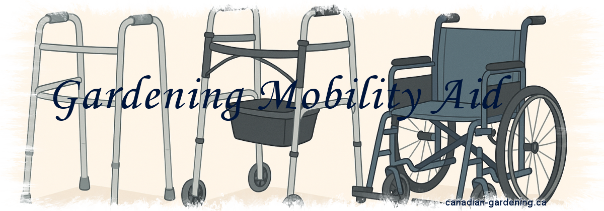 banner, garden tools ideas for seniors with mobility issues, compare walker, rollator and wheelchair for gardening