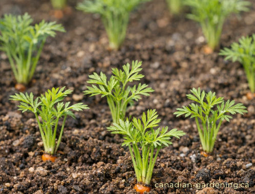 Carrots mid-season growth