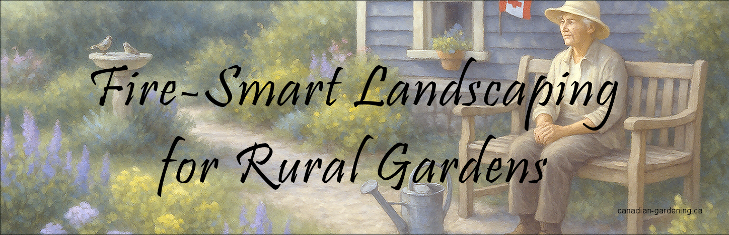 banner, fire-smart landscaping for rural gardens - banner