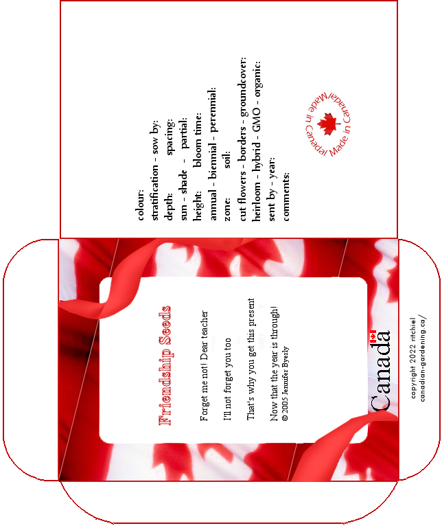 60 SEED PACKET TEMPLATES Some WITH Poems Holiday Clipart