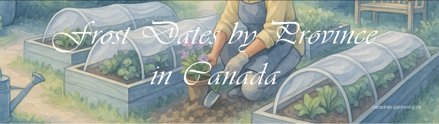 banner, frost dates by province in canada