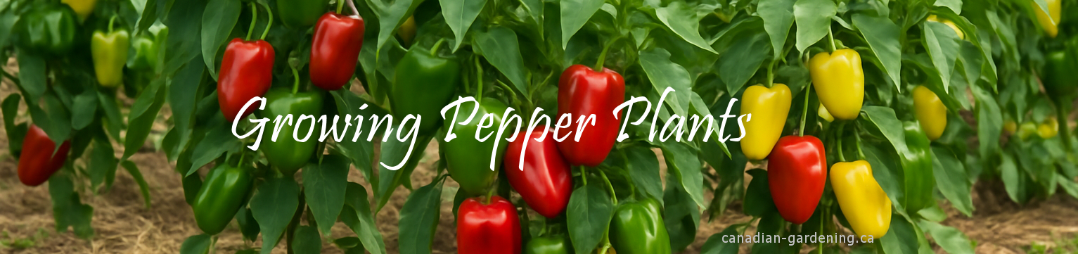 banner, grow pepper plants in ground, Canada