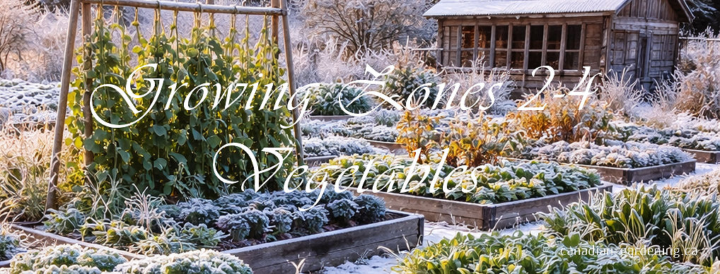 Fresh vegetables growing in a garden zones 2-4