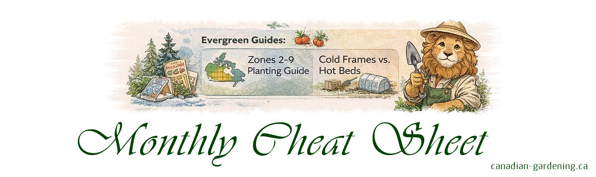 Canadian Garden Cheat Sheet