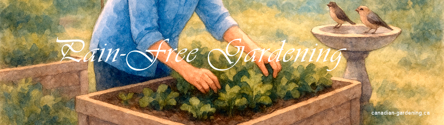 pain free gardening banner