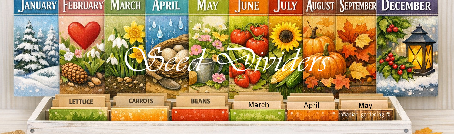 Seed Dividers by Month