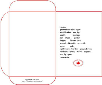 blank easy to use seed packet printables