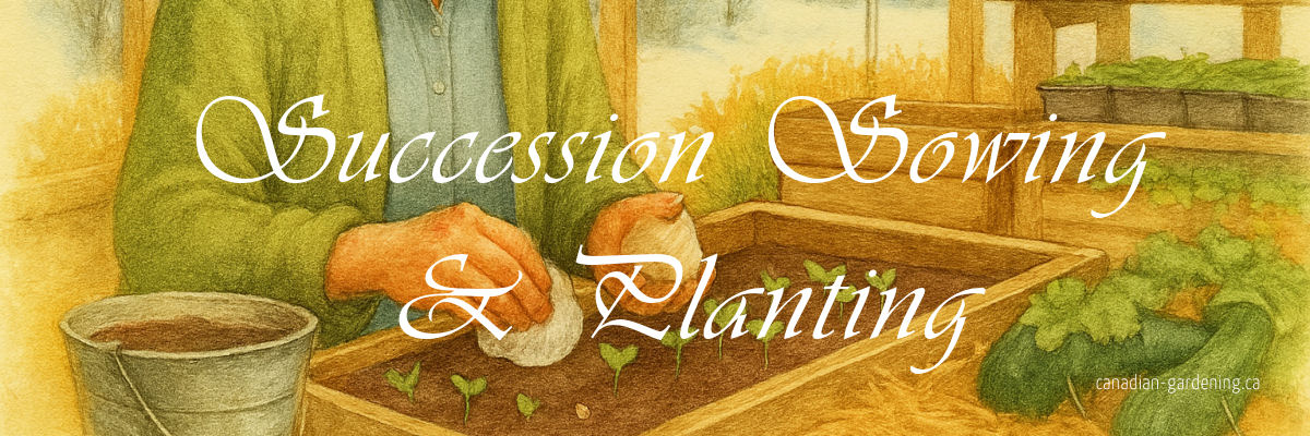 Vegetable seedlings growing succession sowing and planting